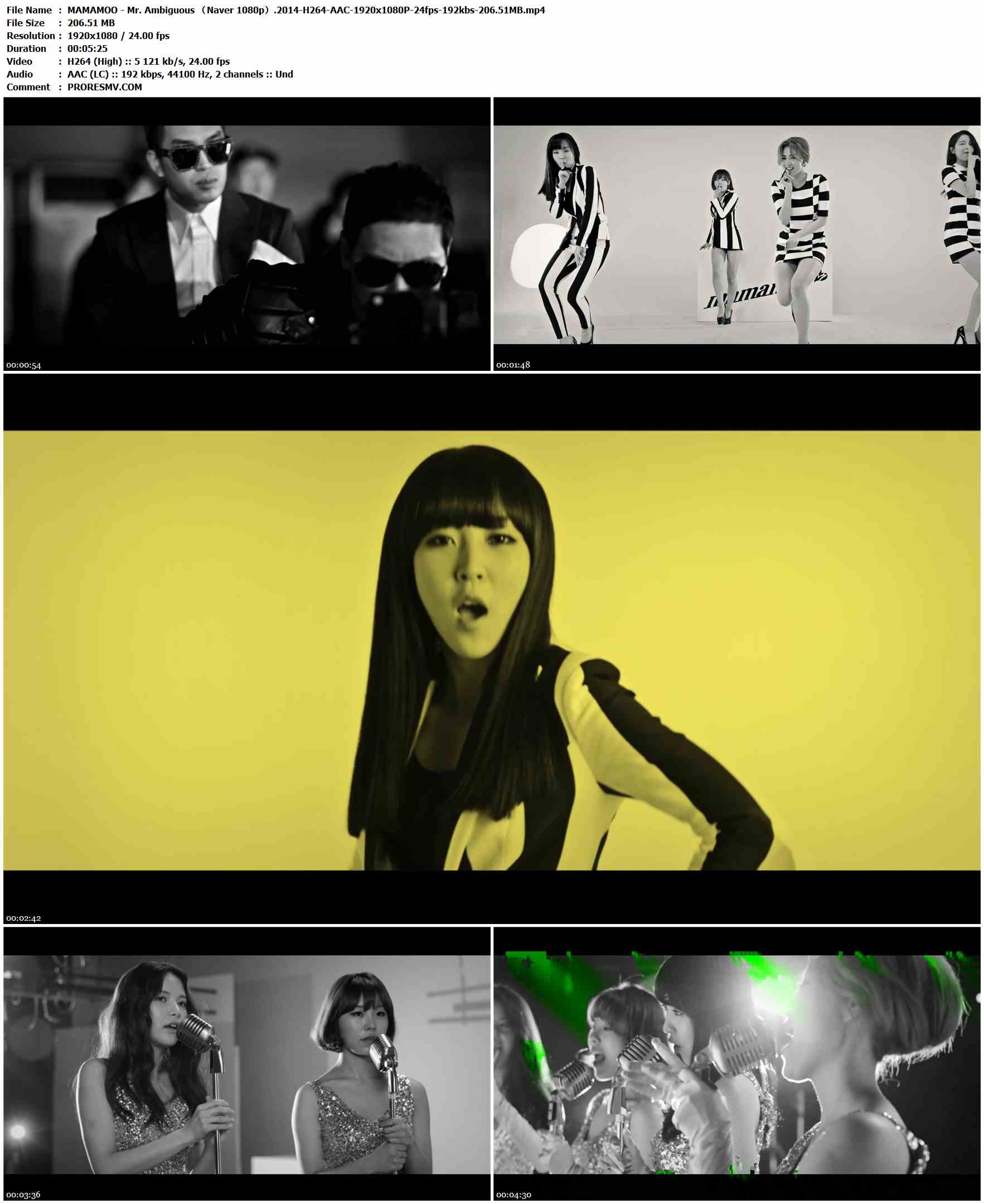 MAMAMOO - Mr. Ambiguous （Naver 1080p）.2014-H264-AAC-1920x1080P-24fps-192kbs-206.51MB官方MV_高清MV